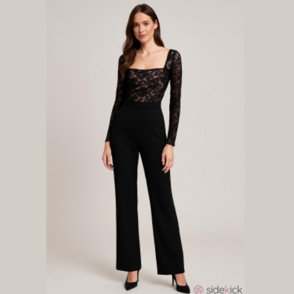 Express Jumpsuit Lace Black